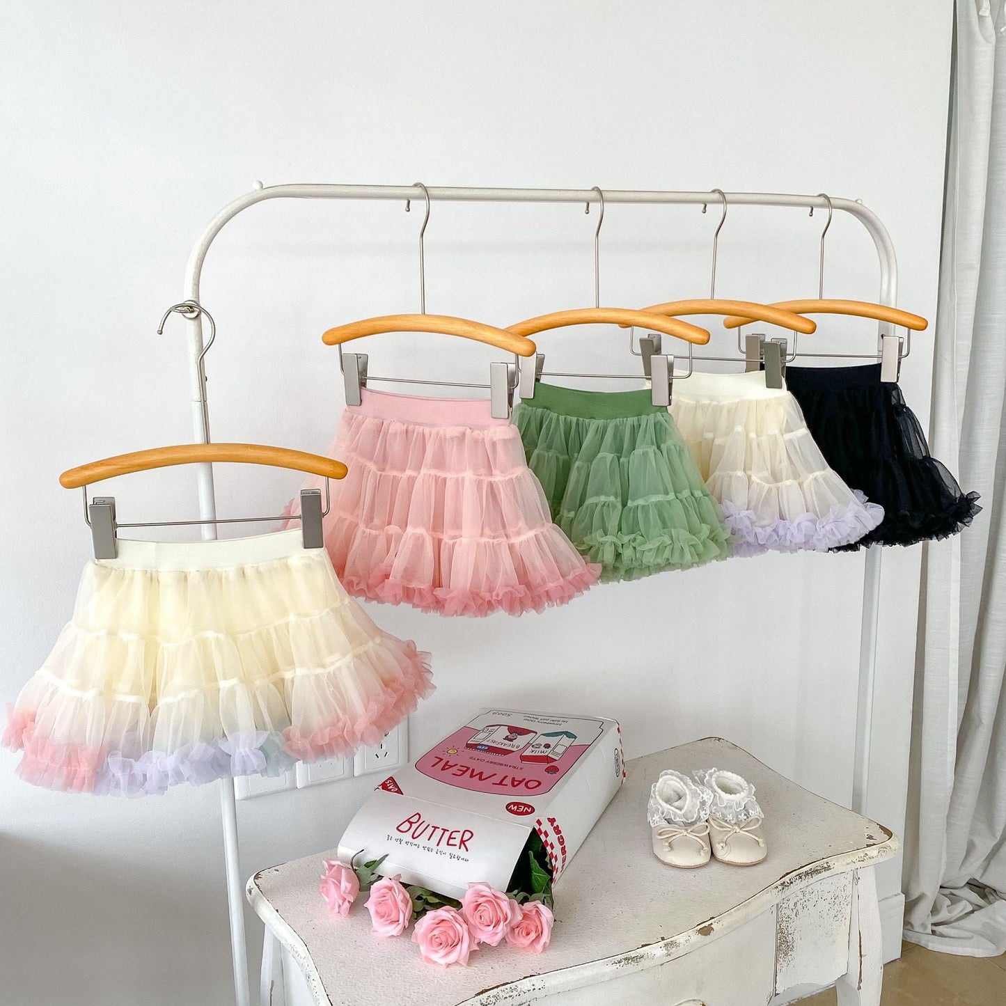 Summer New Arrival Baby Girl Thin Mesh Tutu Skirt Breathable Skirt-0